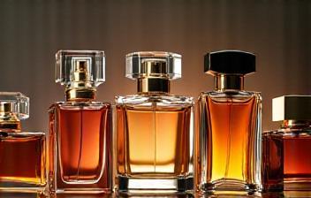 Elegant bottles of perfume, representing our curated fragrance selection
