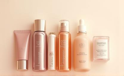 Collection of curated beauty products